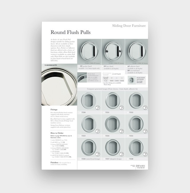 DF4 - Sliding Door/Flush Pulls